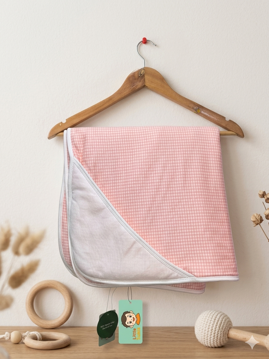 Baby Blanket - Pink Checks