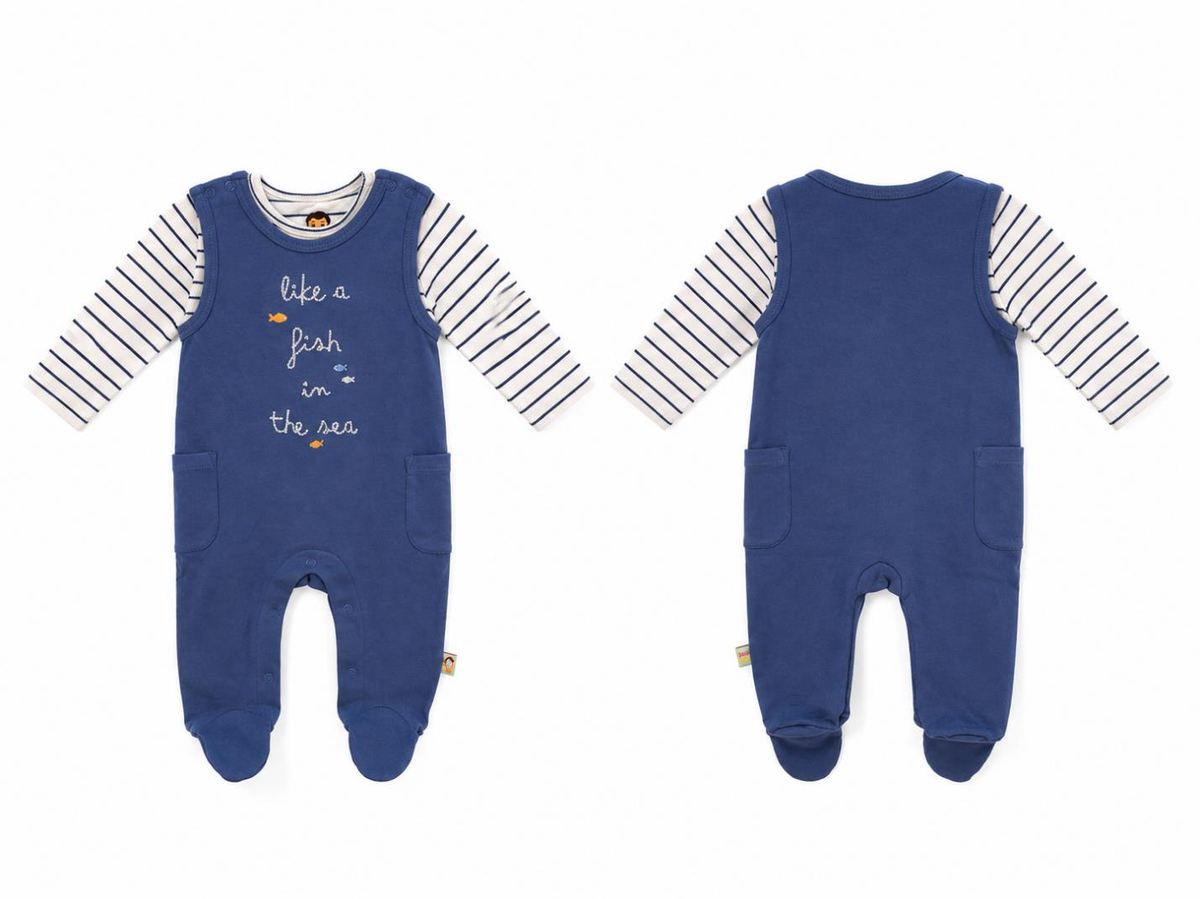 Navy Romper
